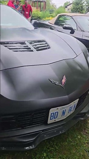 Matte Black wrap on C7 Corvette Z06 #Supercharged
