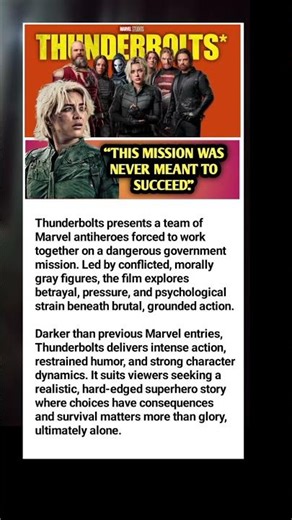 Thunderbolts: Why This Mission Was Never Meant to Succeed