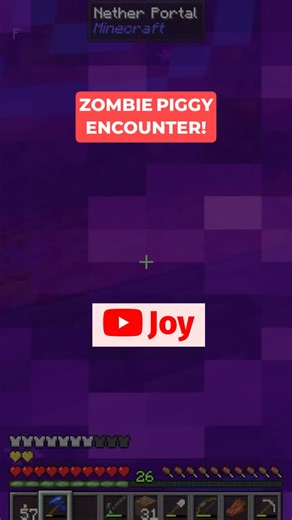 Epic Minecraft Portal Adventure with Zoglin Encounter