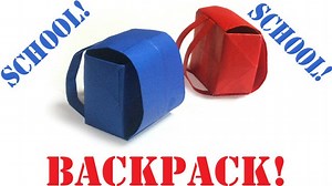 How to Make an Origami Backpack!