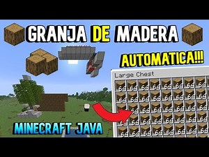 🪵🪵Automatic Wood Farm Minecraft Java 1.21.10 🪵🪵