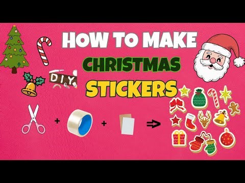 Easy Christmas Sticker Making 🎄
