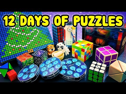 UNWRAPPING 12 CRAZY PUZZLES!