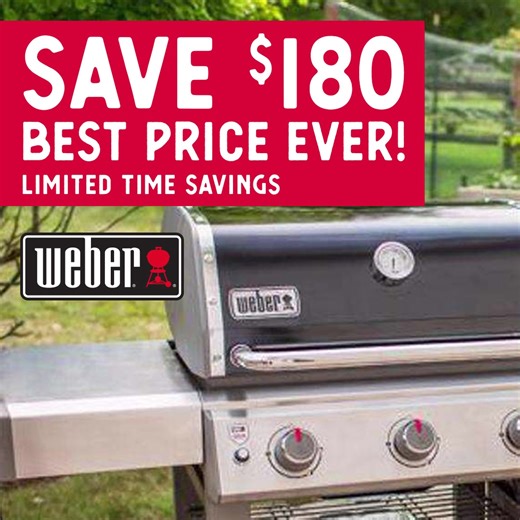 Get the Weber Genesis II E-310 at the best price ever! Valid now - 12/24 or while supplies last! 菱 This Genesis comes equipped with 3 burners and makes grilling a breeze! Shop now at https://bit.ly/3Emh7a6 | Great Lakes Ace Hardware | Facebook