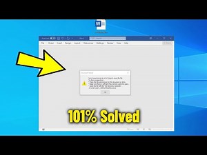 Word experienced an error trying to open the file – Easy Fix Tutorial ✅