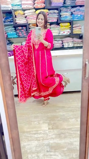 6.6K views · 108 reactions | A New Elegant Design Anarkali Fabric Rayon Cotton Sizes M L XL 2XL Booking No 8319688538 #anarkalisuits #vidyaclothing #gotta #print | Vidya Clothing | Facebook