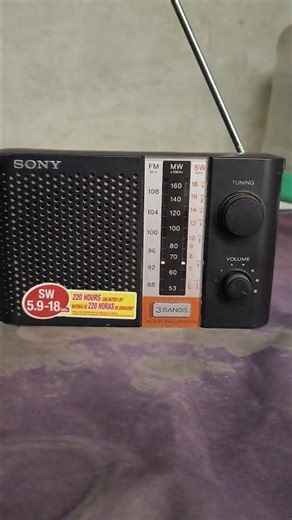 Sony icf-f12s fm radio📻 #philipsradio#old#oldsong#sonyradio#vintage#bush#nationalpanasonic