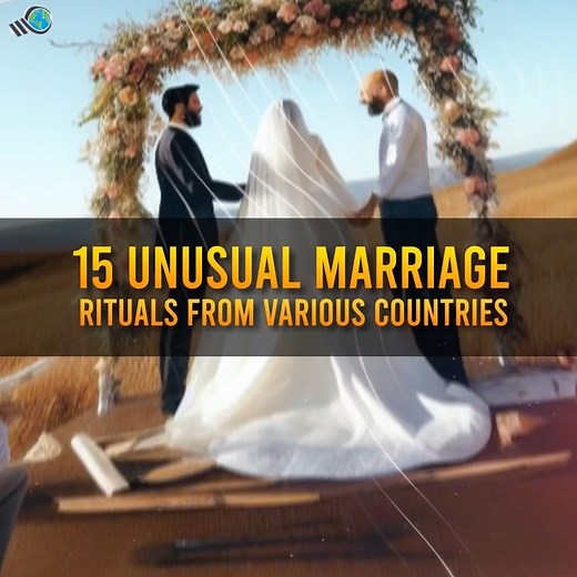 87K views · 1.2K reactions | 15 unusual marriage rituals from various countries | Weird World | Facebook