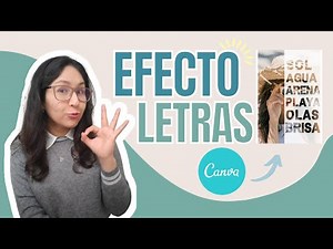 🚀 Cómo hacer un INCREÍBLE EFECTO DE LETRAS en CANVA | *Sin Programa Profesional* ✅