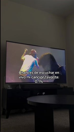 Chances to Hear My Favorite Song Live: 0.1%