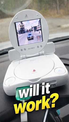 Testing a PS1 on a car screen (unexpected results)