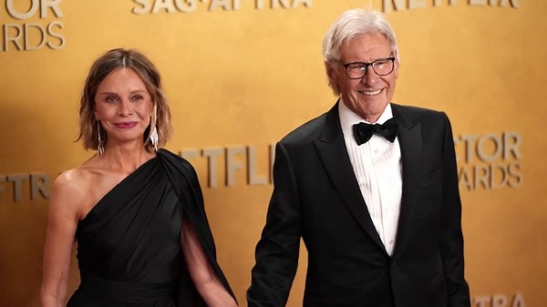 Harrison Ford and wife Calista Flockhart share rare red carpet moment at SAG Actor Awards 2026