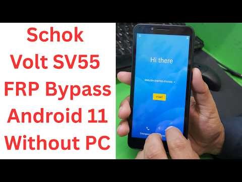 Schok Volt SV55 FRP/Google Lock Bypass Android 11 Without PC || schok volt phone frp bypass