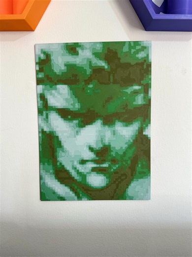 Metal Gear Solid Snake Codec Wall Art - 3D Printed Retro Classic Gamer Decor - Etsy