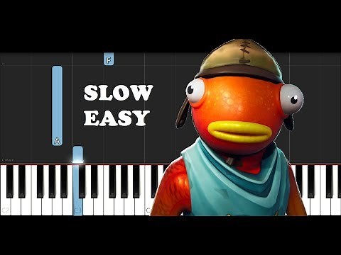 Fortnite - Coral Chorus Theme (SLOW EASY PIANO TUTORIAL)