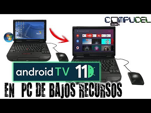 ANDROID TV 11 EN PC DE BAJOS RECURSOS / ANDROIDTV PARA PC ANTIGUO O USB PORTABLE SONIDO FUNCIONAL ✅