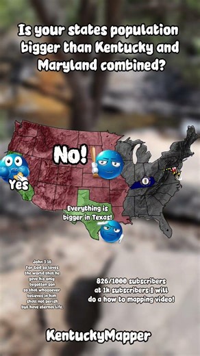 @MarylandianMapper Does your state have a bigger population than Kentucky and Maryland combined?