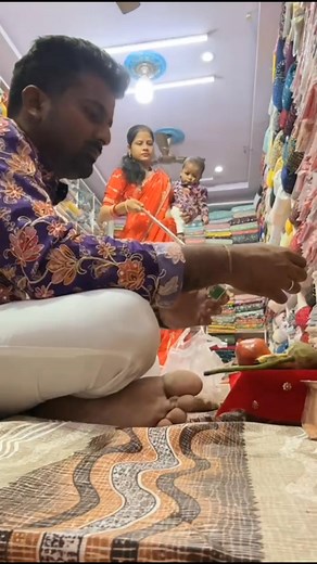 diwali puja at shop | Ambika Baradiya Anu