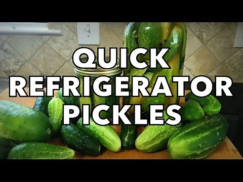 Quick Garlic Dill Refrigerator Pickles