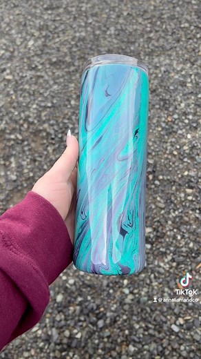 It’s time to add some sparkle to your day! Our shop has created this stunning aqua glitter based purple hydro dipped custom tumbler - it’s sure to make a statement! The unique design is a true work of art, and the perfect way to add a touch of beauty to your lifestyle. Whether you keep it for yourself or gift it to someone special, this handmade custom tumbler is sure to be a treasured item for years to come. #customtumbler #hydrodipping #glitter #aqua #purple #design #beautiful ⠀ #customtumbler