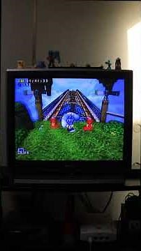 Sonic Adventure: Windy Valley as Sonic on CRT (Sega Dreamcast) #retrogaming #crt #sonicthehedgehog