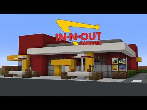How to build an In-N-Out Burger in Minecraft