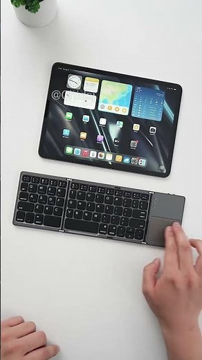 Foldable Bluetooth Keyboard with Touchpad | Portable & Rechargeable #FoldableKeyboard #smartgadgets
