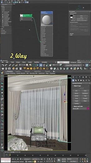 2 Easy Ways to Create Sheer Curtain Material in 3ds Max!