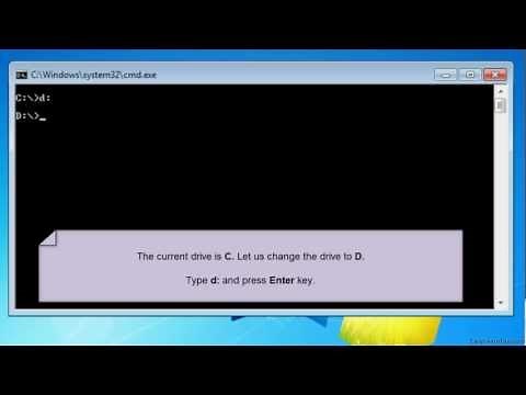 How to change drive in MS-DOS Prompt