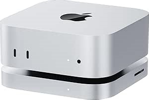 Mate Mini-B for Mac mini M4 Dock,80Gbps Aluminum Alloy Stand with M.2 PCle SSD Solt (up to 8TB), USB-C*1、USB-A 3.0 * 2、2.5G LAN*1、SD4.0 * 1、Type-C(PD3.0)*1, Audio Jack
