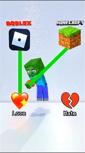 Minecraft or Roblox 💥😃 - Minecraft animation #shorts#minecraft