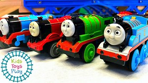 8.6K views · 127 reactions | Maybe our most exciting train races ever, as our favourite Thomas & Friends steamies and diesels race against Brio and Learning Curve toy trains for the Kids Toys Play ttte cup!! Second Round 9:15, Final 12:01 | Kids Toys Play | Facebook