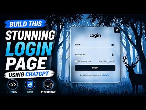 How I Built This Beautiful Login Page Using ChatGPT 🚀