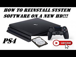 How to Reinstall System Software on a New Hard Drive on the Playstation 4!