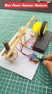 How to Make a Mini Hammer Machine at Home | Full Video On Our Channel #trendingreels #hammer #dcmotor #technology #trending #virals | Creative SM