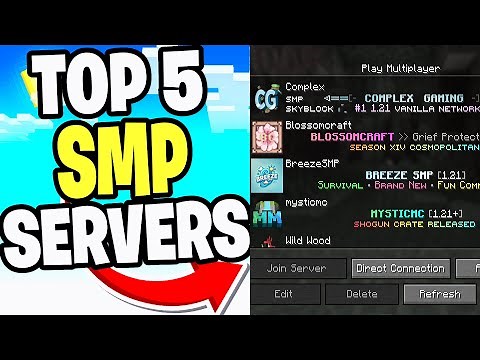 Top 5 SMP Servers For Minecraft 1.21.9! - Java & Bedrock