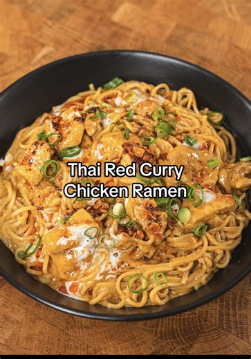 Thai Red Curry Chicken Ramen recipe