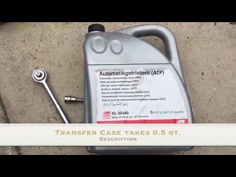 How To Change Transfer Case Fluid on Mercedes ML500 | Change Transfer Case Fluid on Mercedes W164