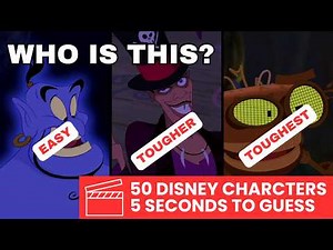 Disney Character Quiz (50 Characters) | Can You Guess Each in 5 Seconds?