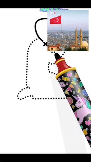 Peaceful Muslim Prayer Illustration – Colorful Confetti Art on Prayer Mat#asmr #art #🇹🇷 #turkey