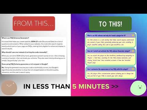 Optimise Your WordPress FAQs in Less Than 5 Minutes... See How Now
