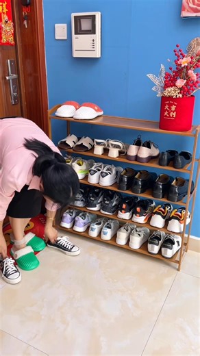 ₹210 Shoe Rack | Space Saving Shoe Organizer for Home #shorts