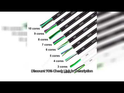 MultiCore Sheathed Cable 2 3 4 5 6 7 8 9 Core 28AWG Insulation PVC Tinned Copper LED Strip Extension