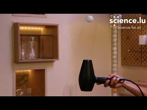 Levitate a Ping Pong ball with a hair dryer!