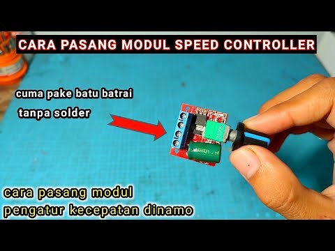 HOW TO INSTALL THE SPEED CONTROLLER MODULE/DYNAMO SPEED CONTROLLER MODULE