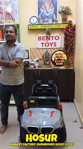 Bento Toys on Instagram: "Bento Toys Kids Electric Jeep – Crisp Highlights : Double seater kids electric jeep at factory price App, remote & manual drive control options Seat belt with heavy metal suspension for safety Big monster wheels with best-in-class base 300+ jeeps on display – India’s biggest showroom All-India delivery available Visit Bangalore or call 8050102323 / 8123458822 (10 AM–8 PM) #hosur #kidsjeep"