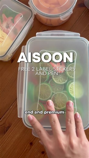 Leftovers but make it organized 😍 Fresh food, clean fridge, stress-free New Year! #KitchenReset #Aisoon #foodstorage