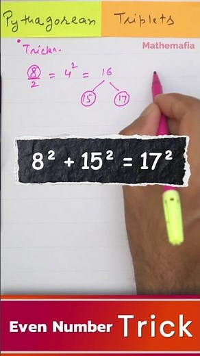 Super trick (#1) quickly find Pythagorean Triplets