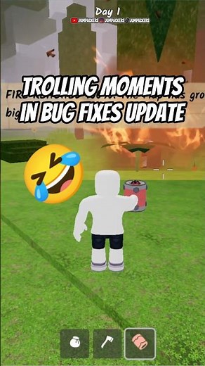Trolling Moments in BUG FIXES EVENT IN 99 NIGHTS #99nightsintheforest #roblox #shorts