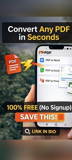 Convert PDF to Word, Excel & PowerPoint FREE | Best Online PDF Tools 2026
